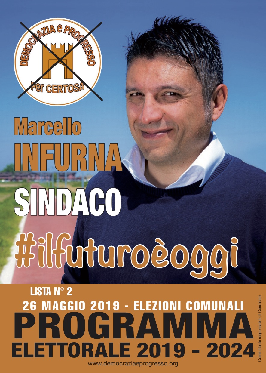 manifesto marcello infurna sindaco 2019
